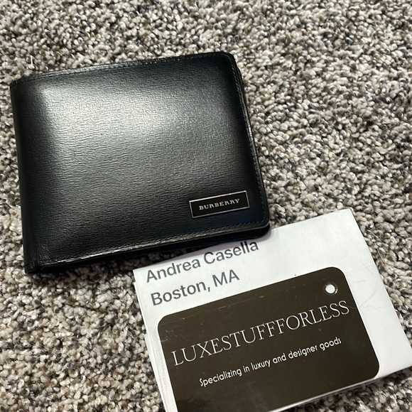 Burberry Other - Authentic BURBERRY black leather men’s wallet